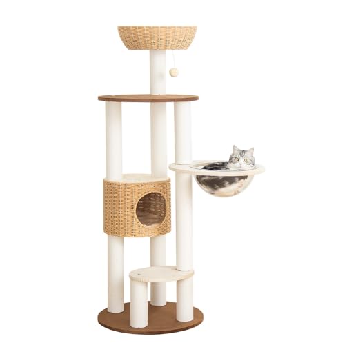 Modern Cat Tree for Large Cat (Brown Y909)