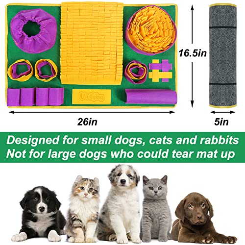 Snuffle Mat for Dogs (Yellow Purple Green)