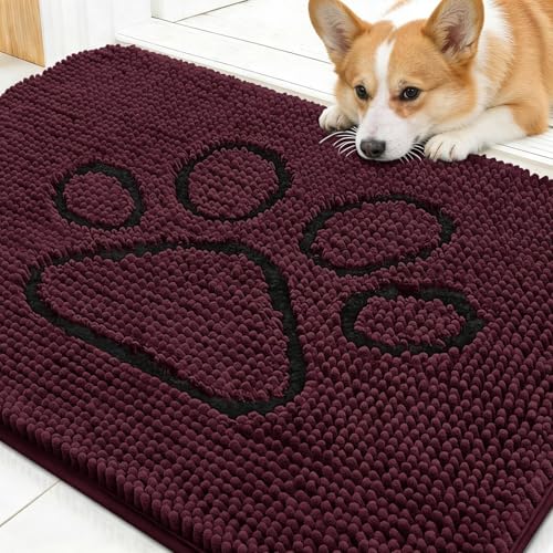 Dog Door Mat for Muddy Paws 30x20 (Russet / 30" X 20")