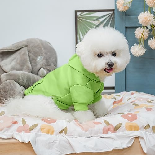 Dog Hoodie for Large Medium Small Dogs (Green / Medium)