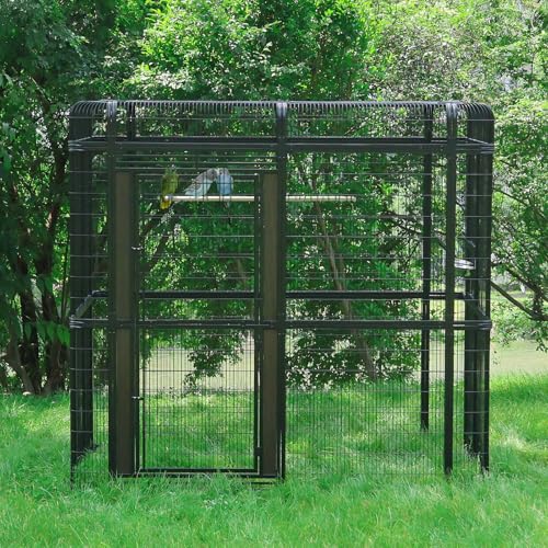 87" Walk in Bird Aviary (87" Black)