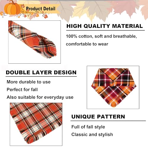 Fall Thanksgiving Dog Bandana (Small / Fall-2)