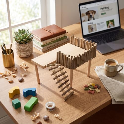 Wooden Hamster Climbing Gym