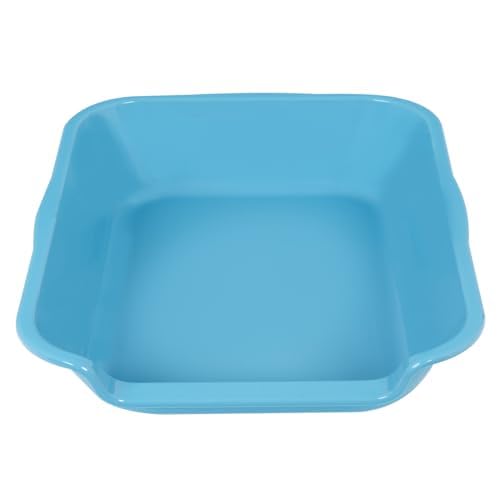 Extra Large Low Entry ABS Cat Litter Box (Small (Pack of 1) / Light Blue)