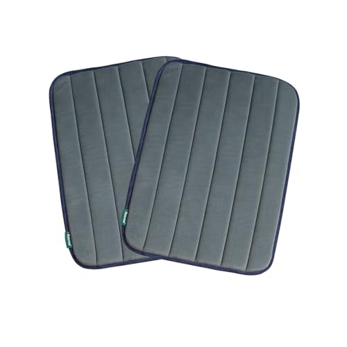 Dog Crate Pad (24.0"L x 18.0"W x 0.8"Th / Dusty Blue, 2 Packs)