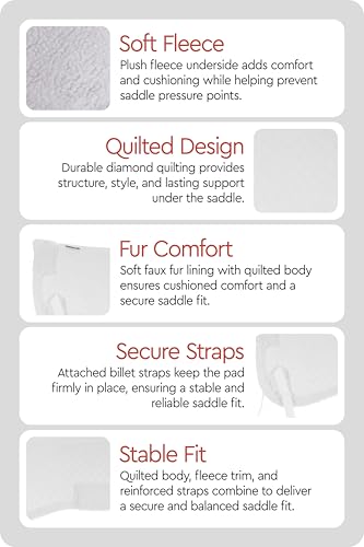 Fur Half Pad Durable (White / Pony)