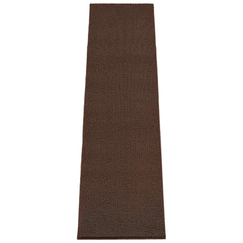 Absorbent Dog Door Mat for Muddy Paws (120"L x 36"W x 1" Th / Brown)
