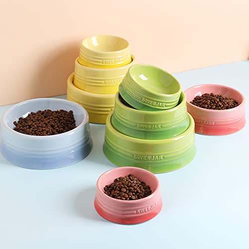 Sweejar Gradient Dog Bowl (Small (8oz) / Gradient Pink)