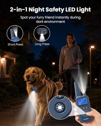 Electronic Dog Training Collar (for 1 dog (D8 Blue))