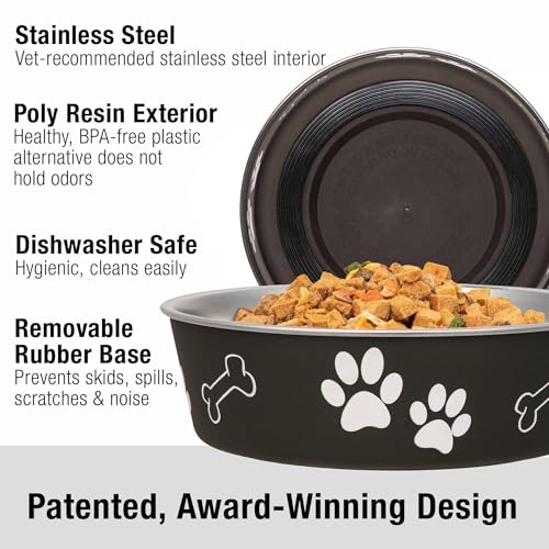 Bella Dog Bowls (Espresso / Large (35-65lbs))