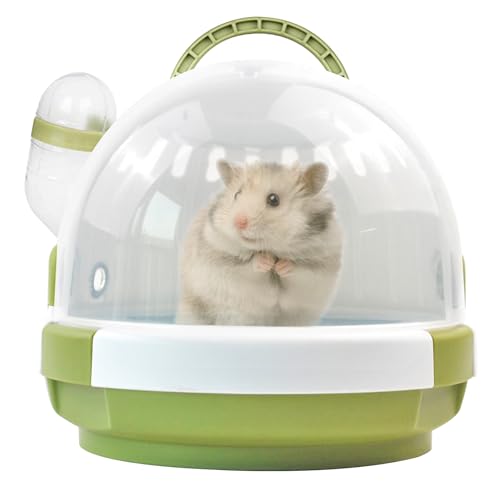 Hamster Carrier Cage with Water Bottle (【Green】)