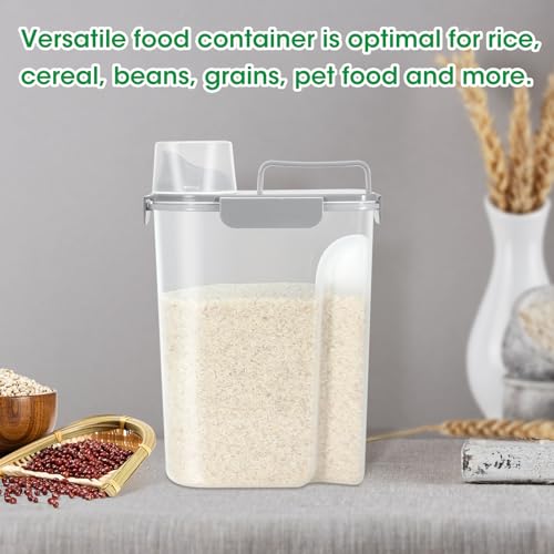 Rice Container 10 Lbs (6Qt-Light Grey)