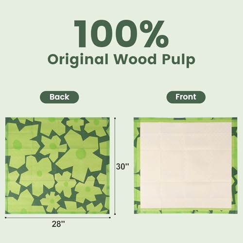 Disposable Puppy Pads XL (28"x30"-Green)