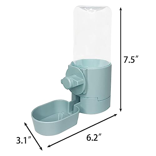 Rabbit Water Bottle 17 OZ Bunny Hanging Water Fountain Automatic Guinea Pig Water Dispenser No Leak Drinking Feeder for Bunny Chinchilla Hamsters Cat Dog Small Animals