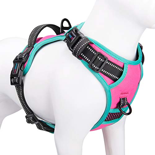 Upgraded No Pull Dog Harness (Pink / Extra Small)