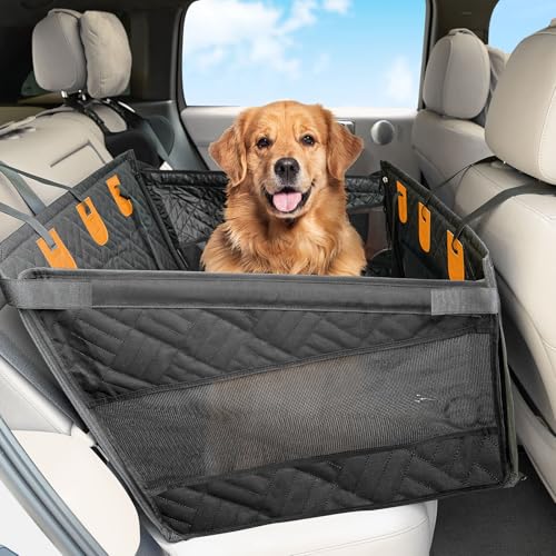 Dog Car Seat Cover for Medium Large Dogs Hard Bottom (Medium)