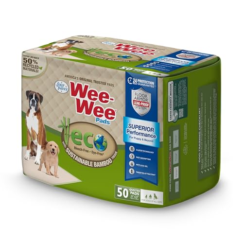 Wee Wee Superior Performance Eco Bamboo Dog Pee Pads (50 Count)