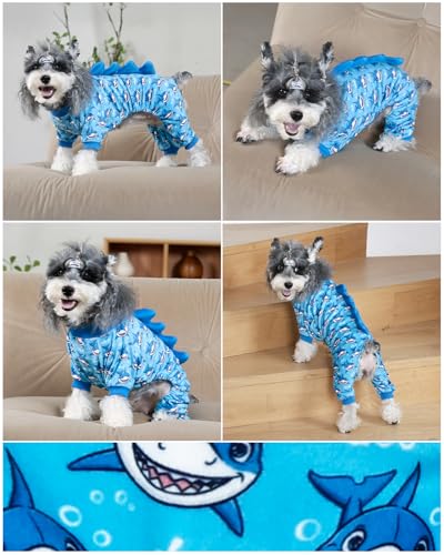 Shark Costume Dog Pajamas (X-Small / Shark style)
