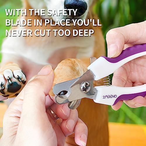 4.7" Small Dog & Cat Nail Clipper Stainless Steel Cat Claw Trimmers for Rabbits (Pink)