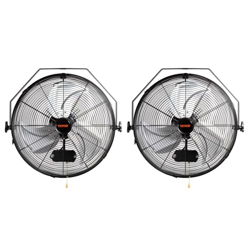 18 Inch Industrial Wall Mount Fan 2PCS (18 Inch 2 Pack / Standard)