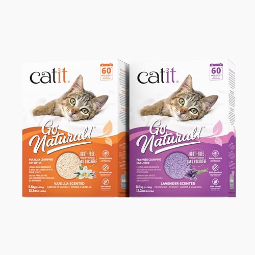 Go Natural Pea Husk Clumping Cat Litter (Vanilla)