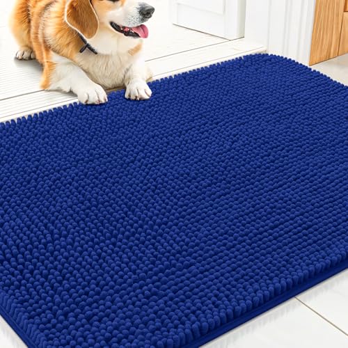 Dog Door Mat for Muddy Paws 30x20 (Royal Blue / 30"X20")