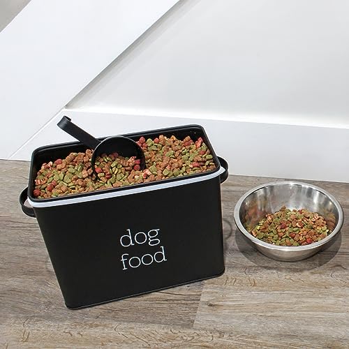 Retro Dog Food Canister (Black)
