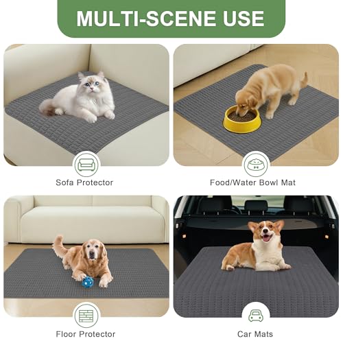 Washable Pee Pads for Dogs Puppy Pad (Dark Grey / 60"x82"(Pack of 1))