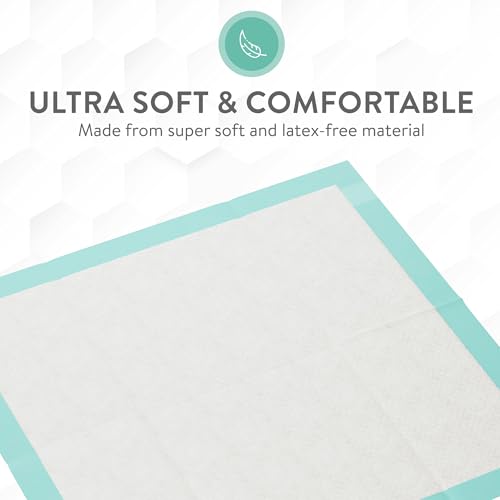 Super and Ultra Absorbent Disposable Bed Pads (36" x 36" W/ Adhesive)
