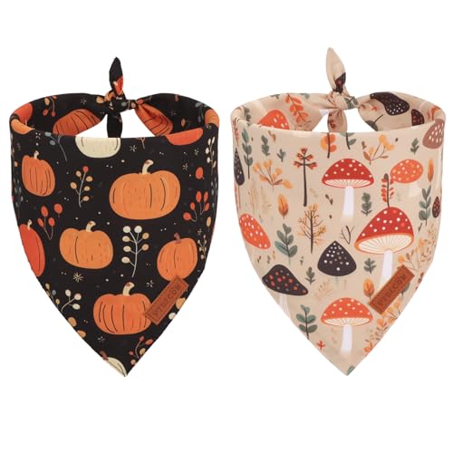 Black Fall Dog Bandana (X-Large / Fall)