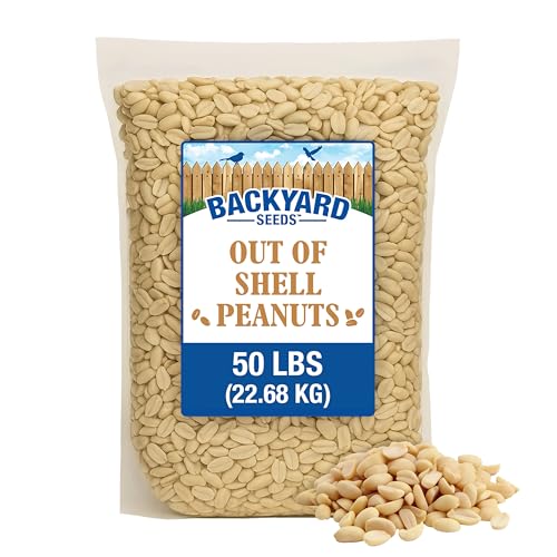 50LB Shelled Peanut Pickouts for Wild Birds & Squirrels (50 Pound (Pack of 1) / Shelled Peanut Pickouts)