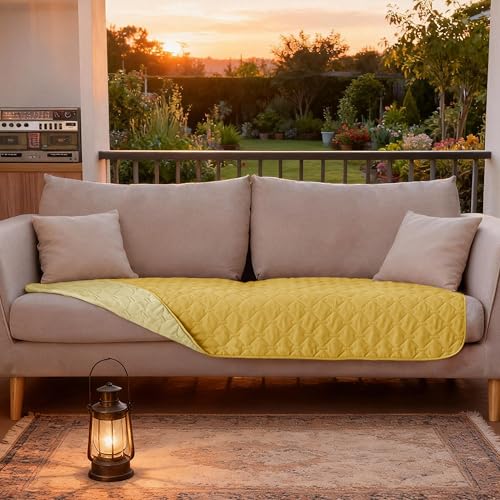 Waterproof Blanket (30x70 Inch (Pack of 1) / Dark Yellow/Light Yellow)