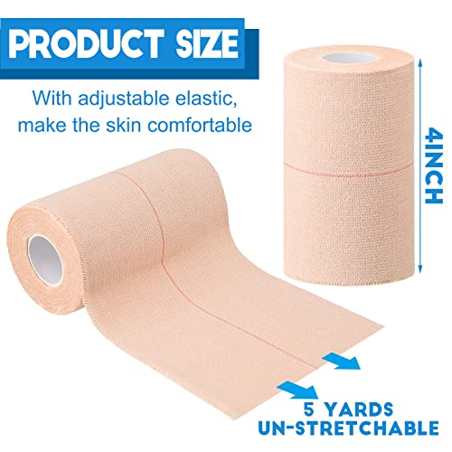 16 Rolls Self Adhesive Elastic Sports Bandage Tape (4 Inch x 5 Yard)