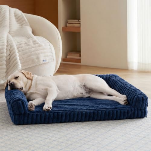 ComfyFleece® Memory Foam Orthopedic XL Plus Dog Bed 45" (Night Blue / 45.0"l X 32.0"w X 7"th)