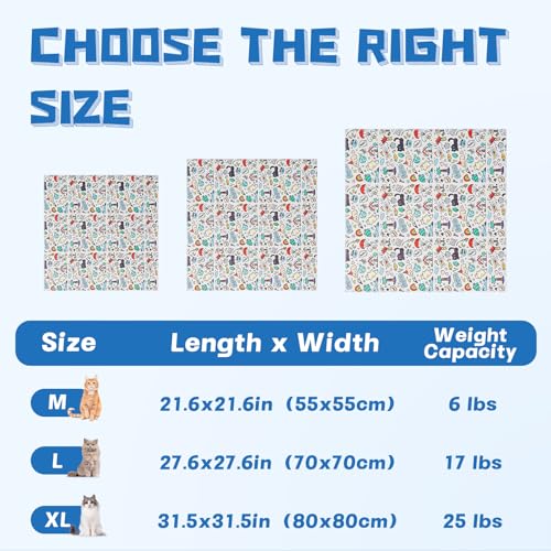 Cat Grooming Wrap for Nail Trimming (L-27.6in ( Weight:＜ 17lbs ) / Cartoon)