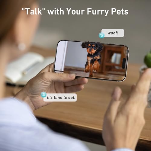 Automatic Dog & Cat Feeder with Camera & WiFi (Pure White)