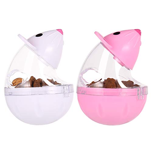 2Pcs Cat Treat Dispenser Toy