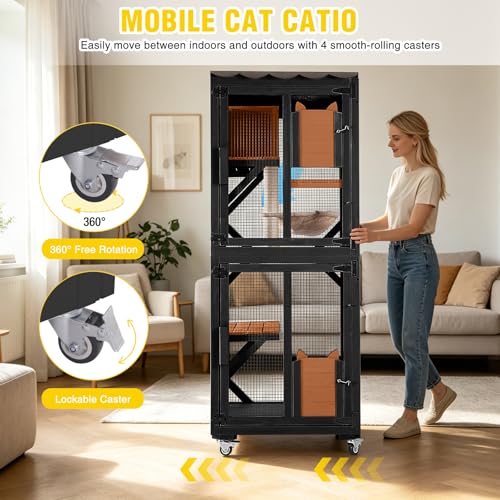 Catio Outdoor Cat Enclosure on Wheels