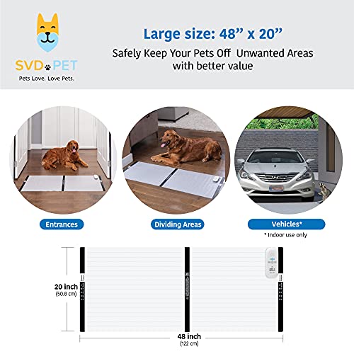 2 Pack Scat Mat for Cats (48" x 20" / White controler)