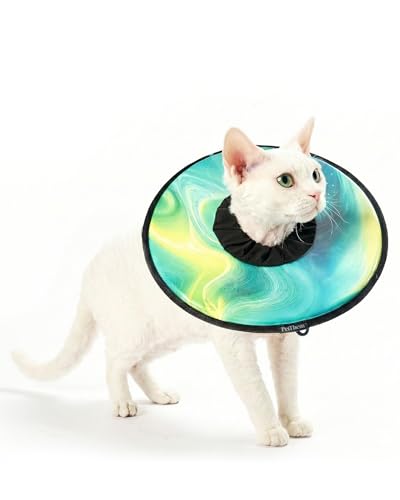 Soft Cat Cone Collar (Aurora Green / M)