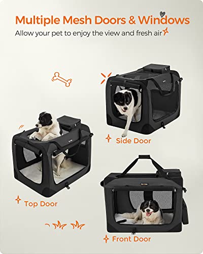 Collapsible Soft Dog Crate (XL（32.0"L x 23.0"W x 23.0"H） / Black)