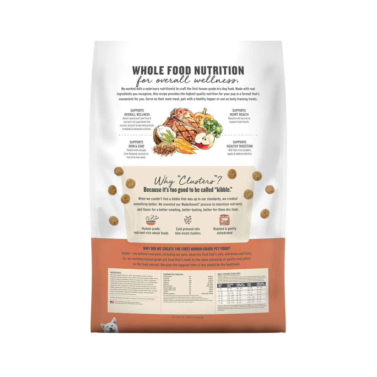 Grain Free Beef & Superfoods Whole Food Clusters (20 Pound (Pack of 1))