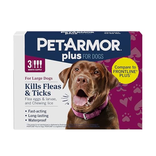 Plus Flea & Tick Topical Dogs 45 (45-88 lbs / 3 Count)