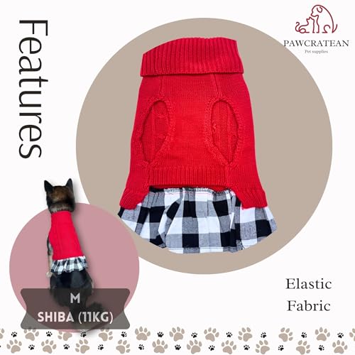 Cute Sweater for Dogs and Cats Soft Flannel Pet Outfit Warm and Cozy Animal Hoodie Small to Large Pet Clothes for Halloween Parties and Everyday Wear (Medium)