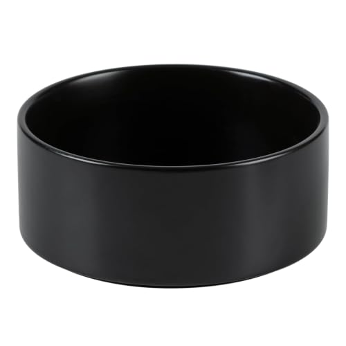 Ceramic Dog Bowls (Matte Black)