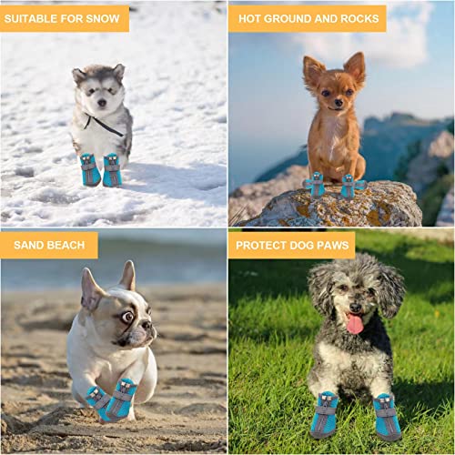 Dog Shoes for Small Dogs (#2 (width 1.29 inch) for 6.5-10 lbs)
