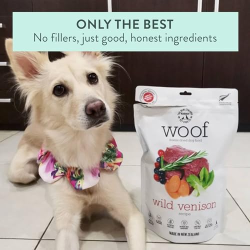 WOOF Wild Venison Freeze Dried Raw Dog Food (9.9 Ounce (Pack of 1))