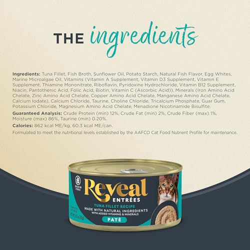 Entrées Tuna Fillet Paté Wet Cat Food 24 (2.47 Ounce (Pack of 24))