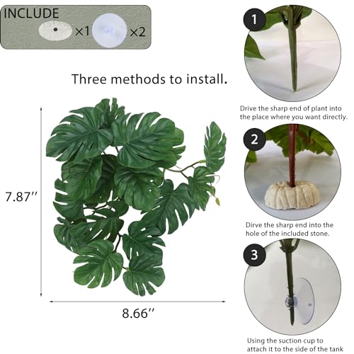 Fake Reptile Plants for Terrarium