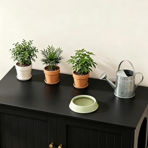 35.4" L Cat Litter Box Enclosure with Metal Frame (35.4"L / Black)